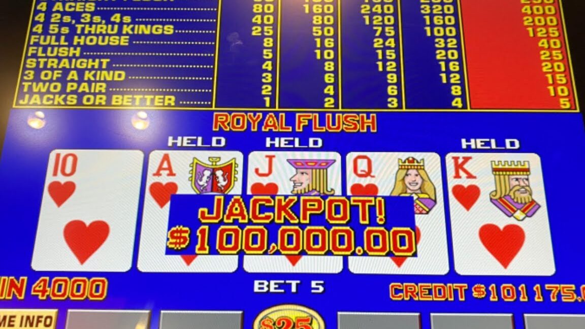 como conseguir un royal flush en video poker