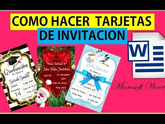 como hacer invitaciones en tarjeta poker modificable en word tutorial paso a paso