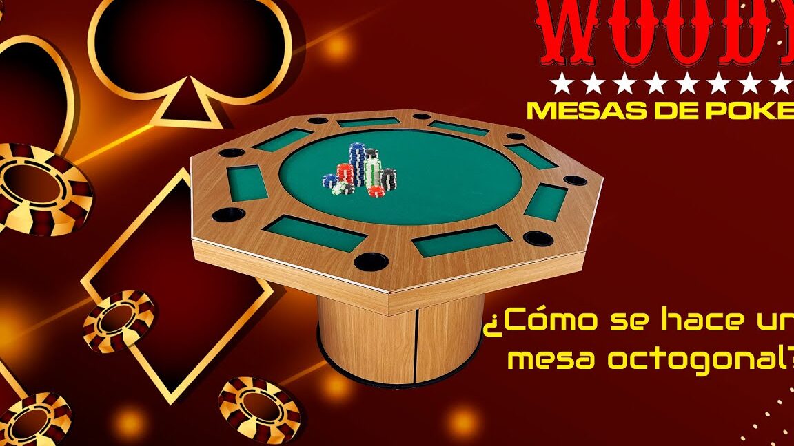 construye una mesa de poker octagonal para juegos epicos