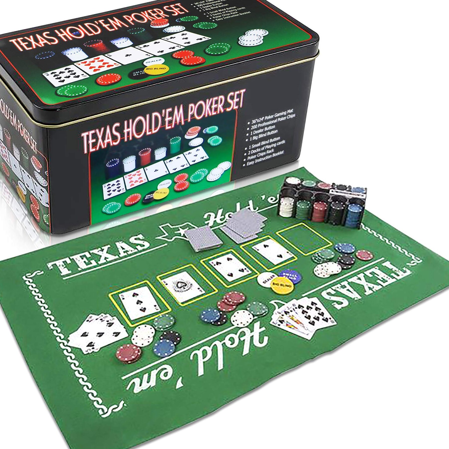 texas holdem poker set como jugar y ganar con tu kit